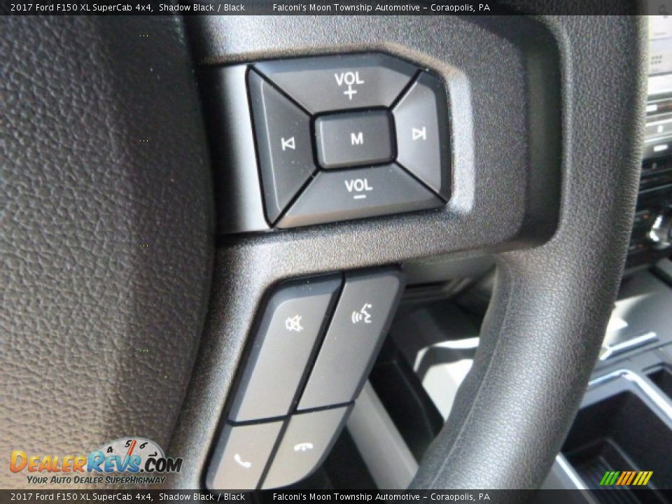 2017 Ford F150 XL SuperCab 4x4 Shadow Black / Black Photo #14