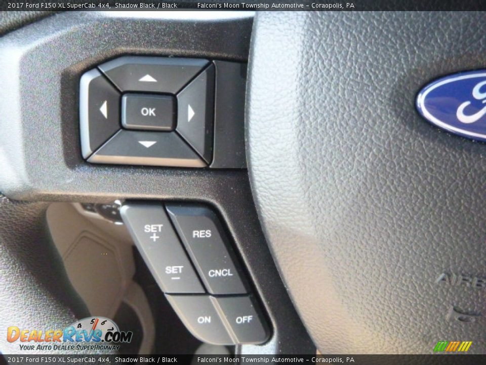 2017 Ford F150 XL SuperCab 4x4 Shadow Black / Black Photo #15