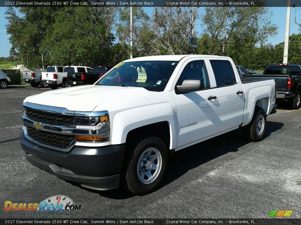 2017 Chevrolet Silverado 1500 WT Crew Cab Summit White / Dark Ash/Jet Black Photo #1