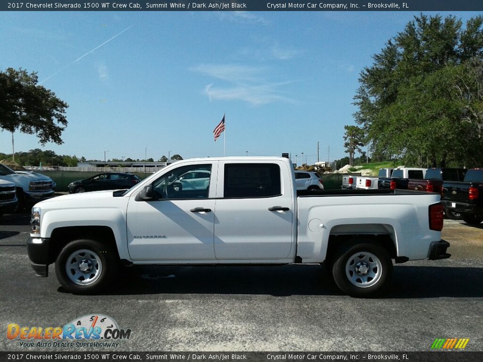 2017 Chevrolet Silverado 1500 WT Crew Cab Summit White / Dark Ash/Jet Black Photo #2