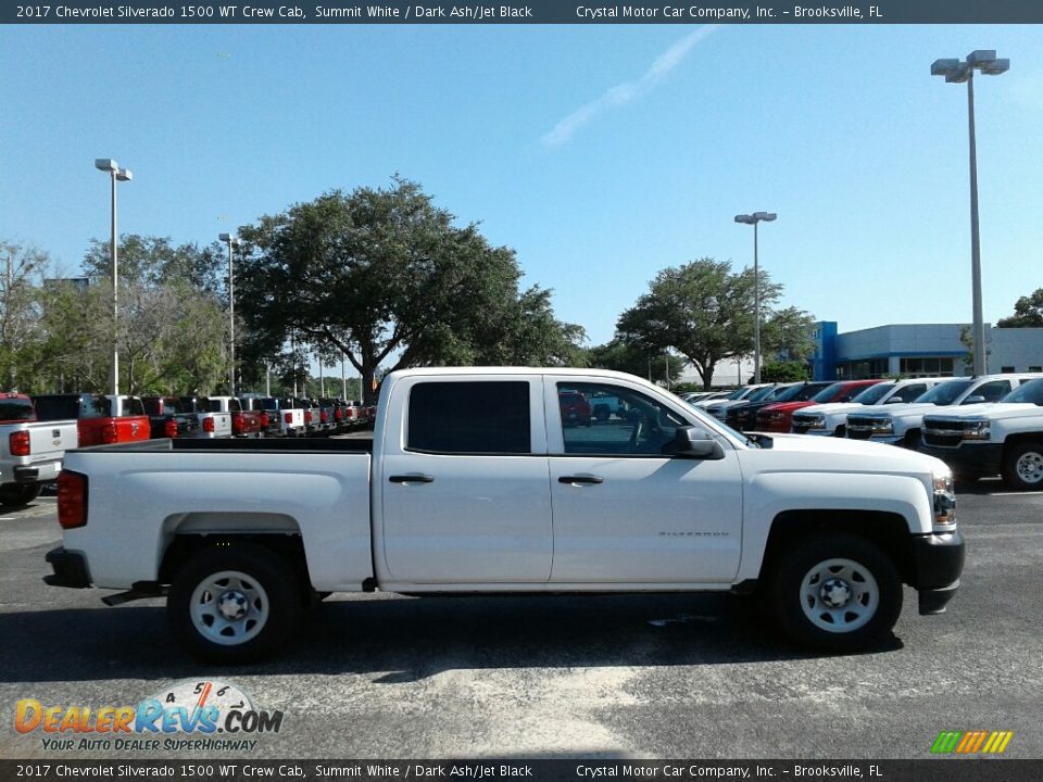 2017 Chevrolet Silverado 1500 WT Crew Cab Summit White / Dark Ash/Jet Black Photo #6