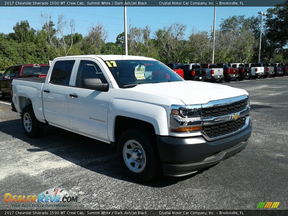 2017 Chevrolet Silverado 1500 WT Crew Cab Summit White / Dark Ash/Jet Black Photo #7