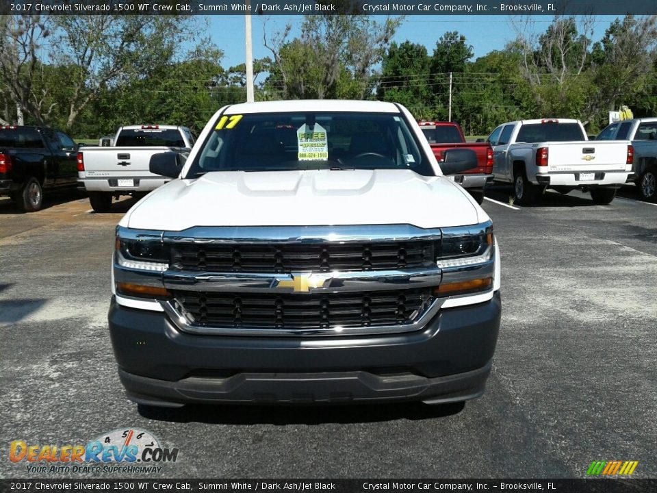 2017 Chevrolet Silverado 1500 WT Crew Cab Summit White / Dark Ash/Jet Black Photo #8