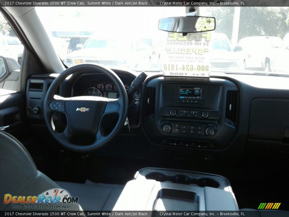 2017 Chevrolet Silverado 1500 WT Crew Cab Summit White / Dark Ash/Jet Black Photo #13