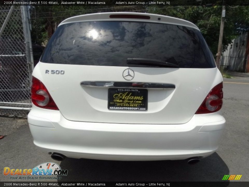 2006 Mercedes-Benz R 500 4Matic Alabaster White / Macadamia Photo #6