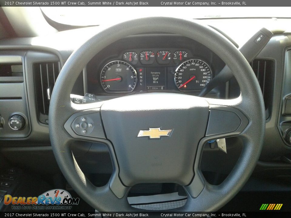 2017 Chevrolet Silverado 1500 WT Crew Cab Summit White / Dark Ash/Jet Black Photo #14