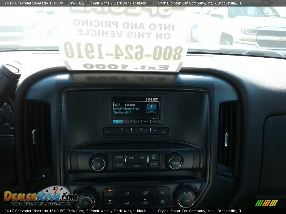 2017 Chevrolet Silverado 1500 WT Crew Cab Summit White / Dark Ash/Jet Black Photo #15