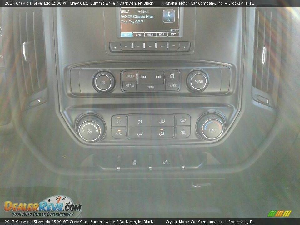 2017 Chevrolet Silverado 1500 WT Crew Cab Summit White / Dark Ash/Jet Black Photo #16