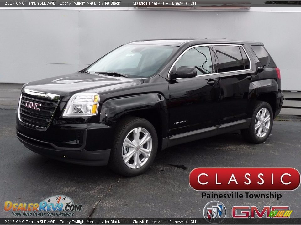 2017 GMC Terrain SLE AWD Ebony Twilight Metallic / Jet Black Photo #1