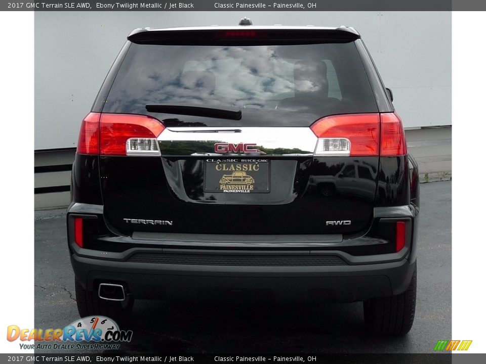 2017 GMC Terrain SLE AWD Ebony Twilight Metallic / Jet Black Photo #3