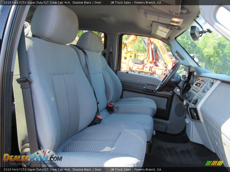 2016 Ford F250 Super Duty XLT Crew Cab 4x4 Shadow Black / Steel Photo #16
