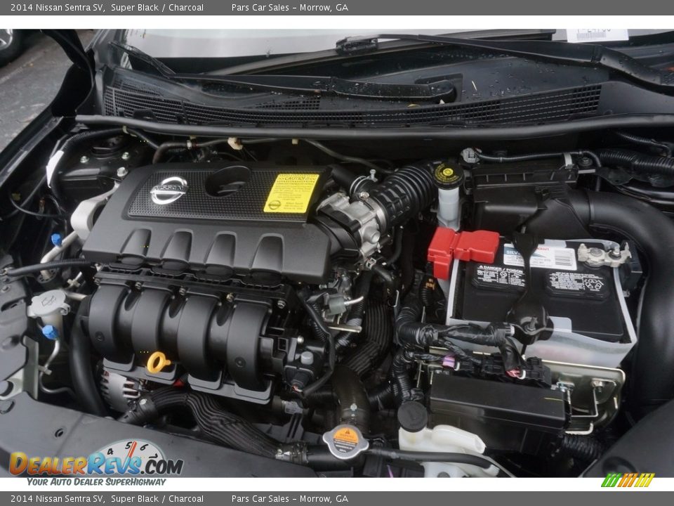 2014 Nissan Sentra SV Super Black / Charcoal Photo #14