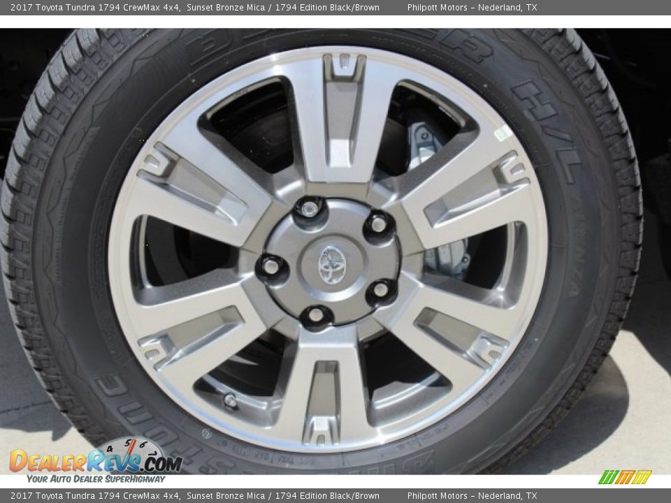 2017 Toyota Tundra 1794 CrewMax 4x4 Sunset Bronze Mica / 1794 Edition Black/Brown Photo #4