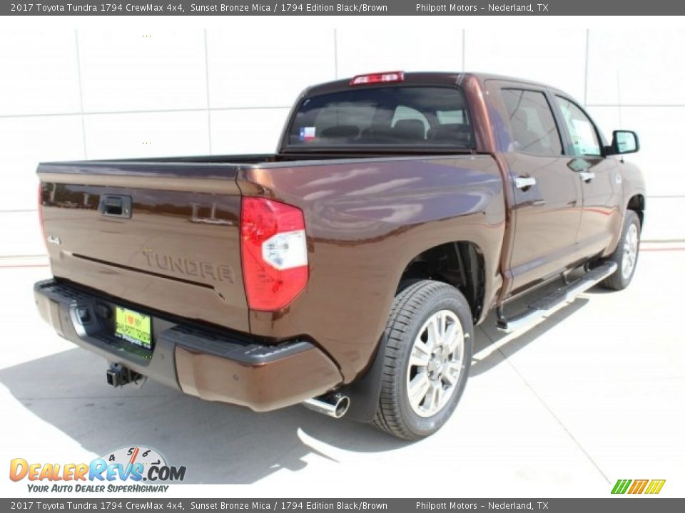 2017 Toyota Tundra 1794 CrewMax 4x4 Sunset Bronze Mica / 1794 Edition Black/Brown Photo #7