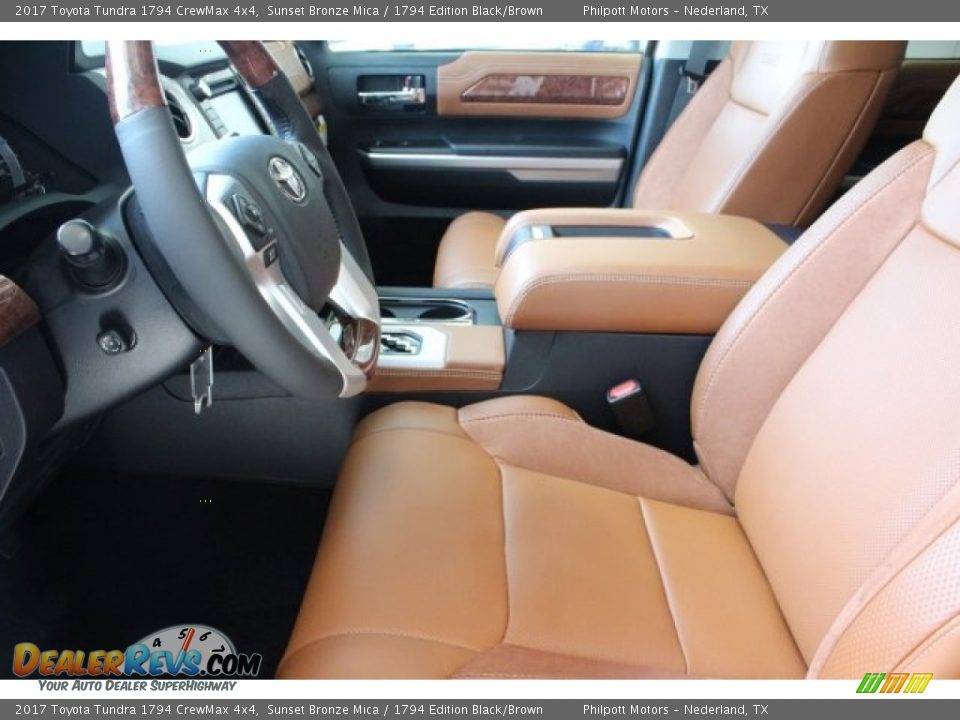 2017 Toyota Tundra 1794 CrewMax 4x4 Sunset Bronze Mica / 1794 Edition Black/Brown Photo #11