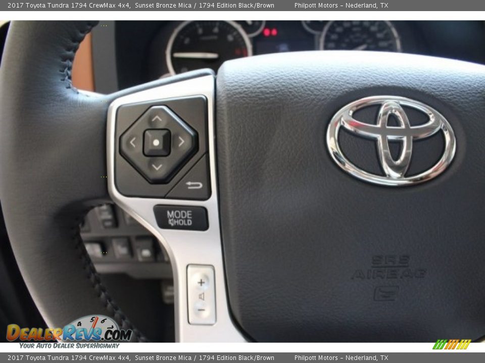 2017 Toyota Tundra 1794 CrewMax 4x4 Sunset Bronze Mica / 1794 Edition Black/Brown Photo #18