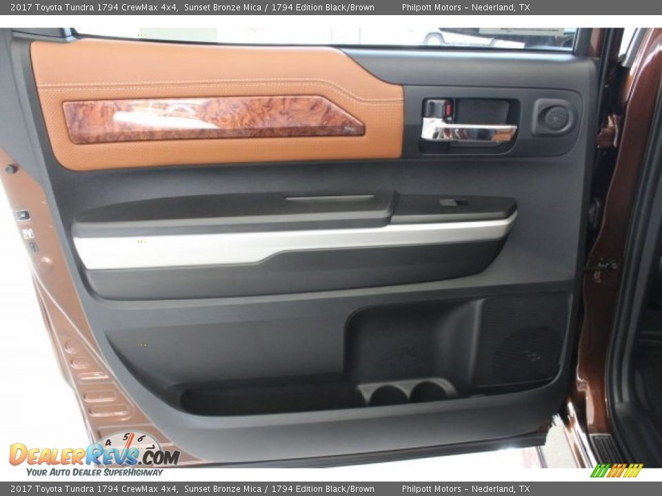 2017 Toyota Tundra 1794 CrewMax 4x4 Sunset Bronze Mica / 1794 Edition Black/Brown Photo #21
