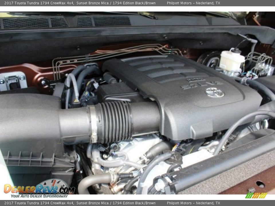2017 Toyota Tundra 1794 CrewMax 4x4 Sunset Bronze Mica / 1794 Edition Black/Brown Photo #26