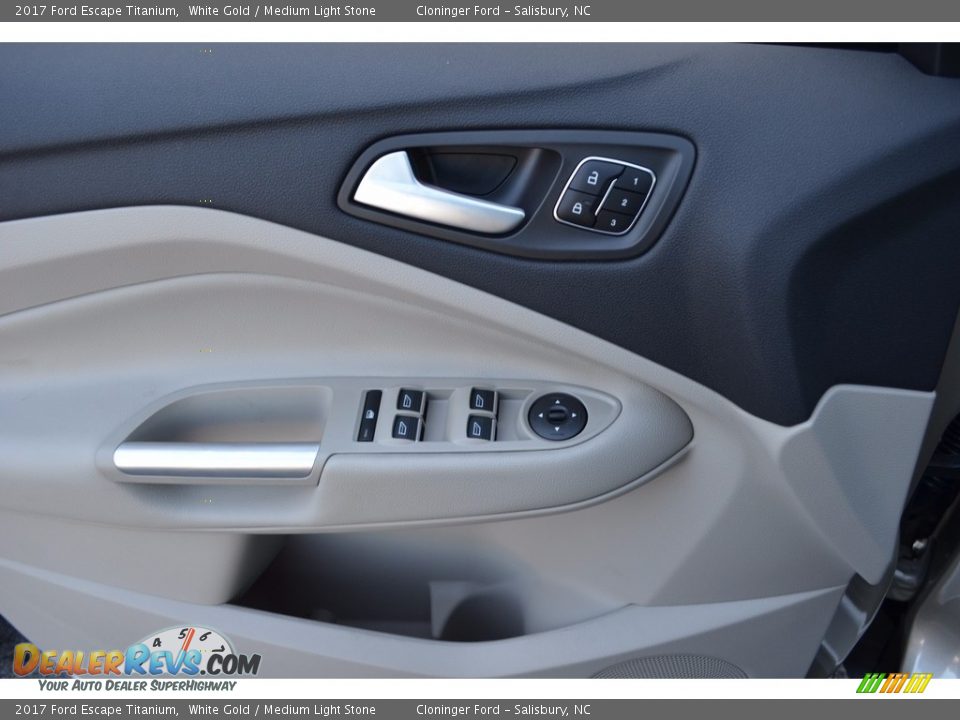 2017 Ford Escape Titanium White Gold / Medium Light Stone Photo #5