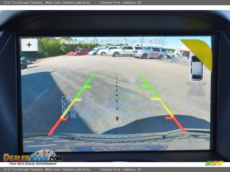 2017 Ford Escape Titanium White Gold / Medium Light Stone Photo #15