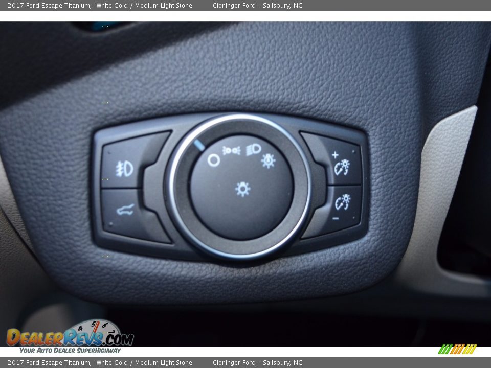 2017 Ford Escape Titanium White Gold / Medium Light Stone Photo #19