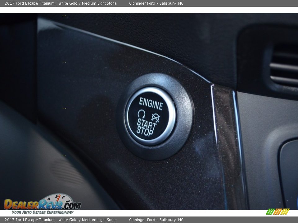 2017 Ford Escape Titanium White Gold / Medium Light Stone Photo #20