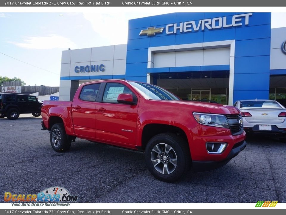 2017 Chevrolet Colorado Z71 Crew Cab Red Hot / Jet Black Photo #1