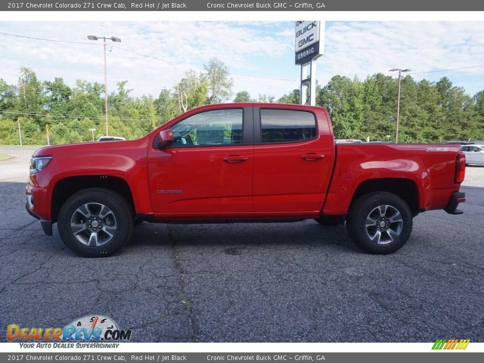 2017 Chevrolet Colorado Z71 Crew Cab Red Hot / Jet Black Photo #4