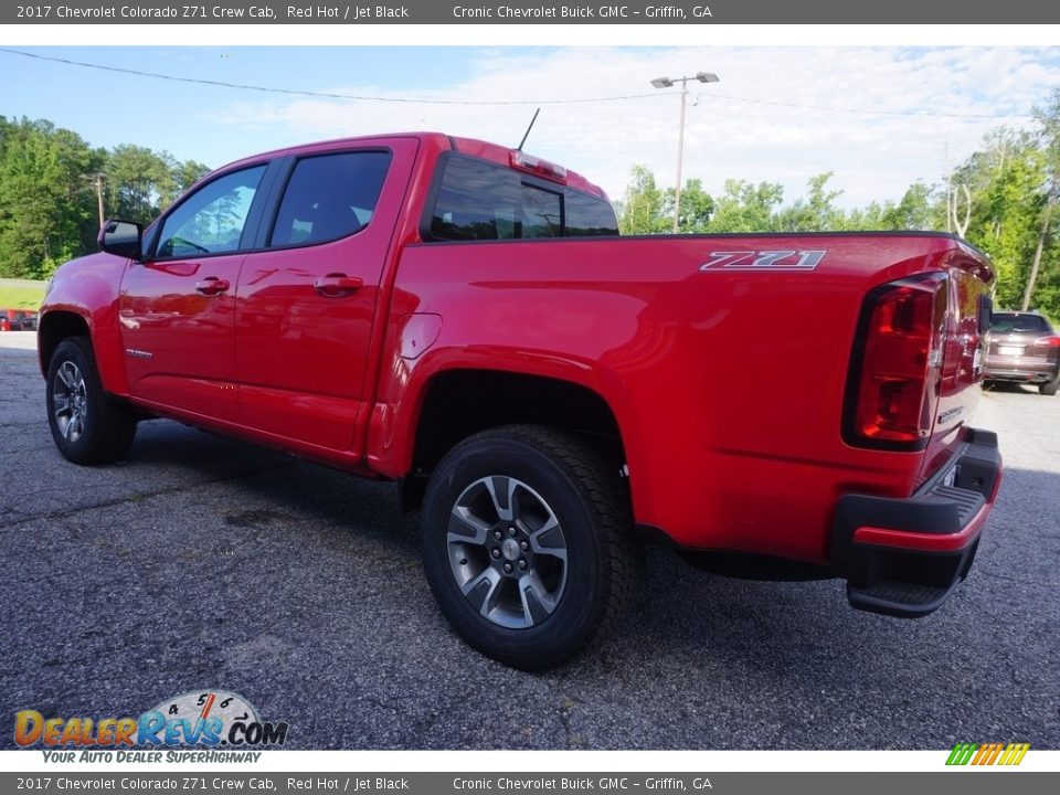 2017 Chevrolet Colorado Z71 Crew Cab Red Hot / Jet Black Photo #5
