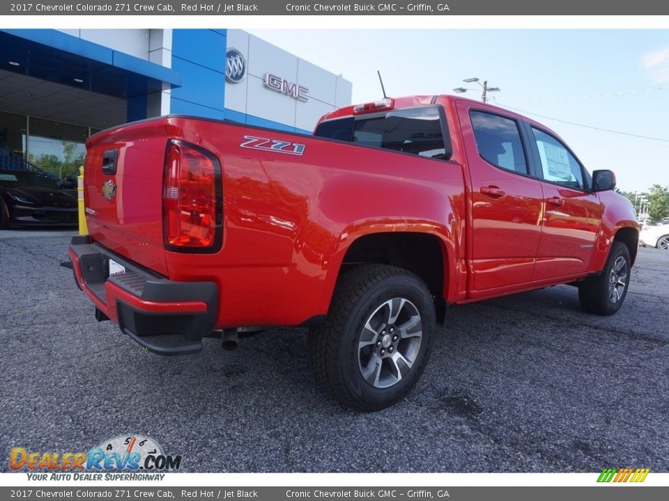 2017 Chevrolet Colorado Z71 Crew Cab Red Hot / Jet Black Photo #7