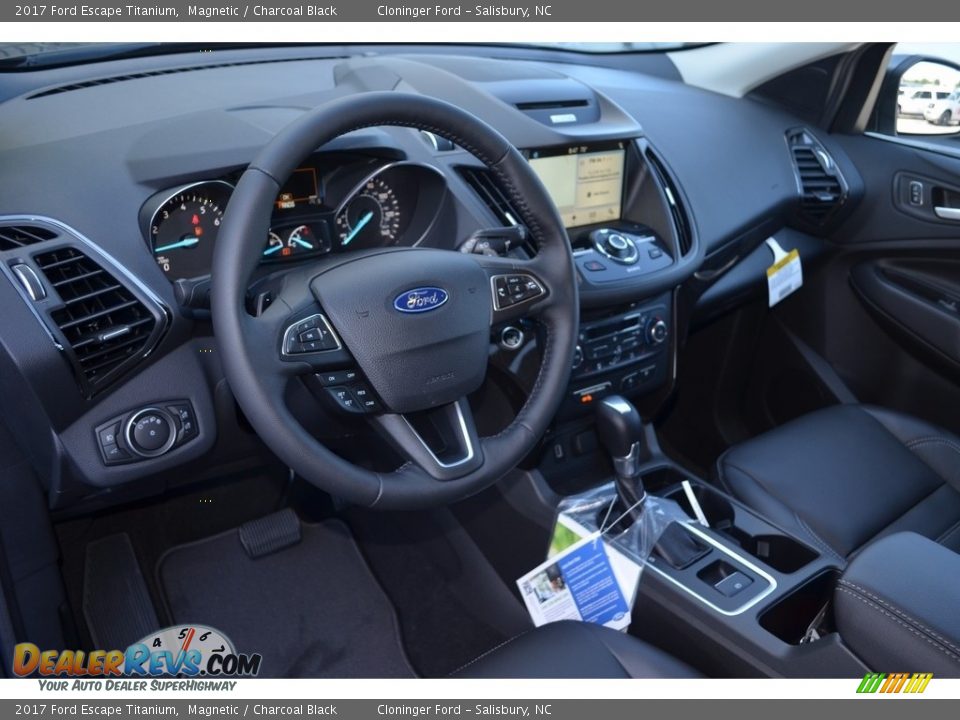 2017 Ford Escape Titanium Magnetic / Charcoal Black Photo #7