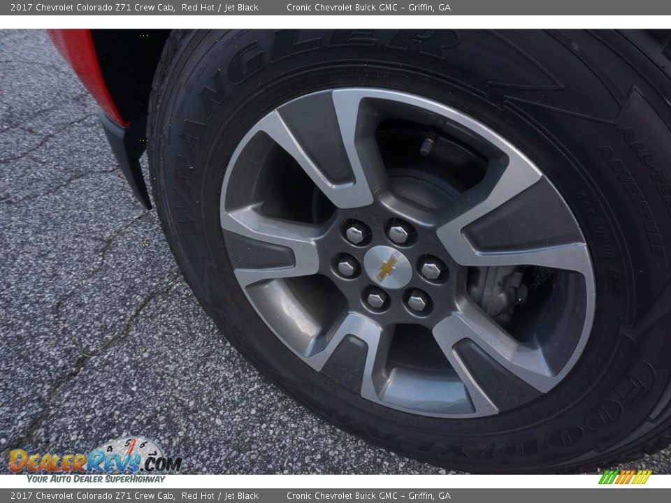 2017 Chevrolet Colorado Z71 Crew Cab Red Hot / Jet Black Photo #11