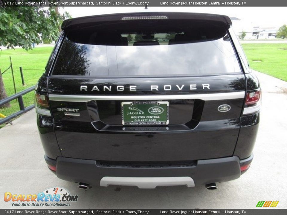 2017 Land Rover Range Rover Sport Supercharged Santorini Black / Ebony/Ebony Photo #8