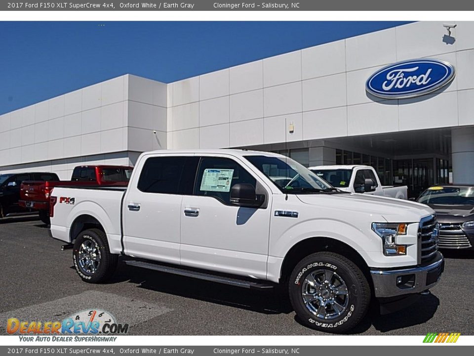 2017 Ford F150 XLT SuperCrew 4x4 Oxford White / Earth Gray Photo #1