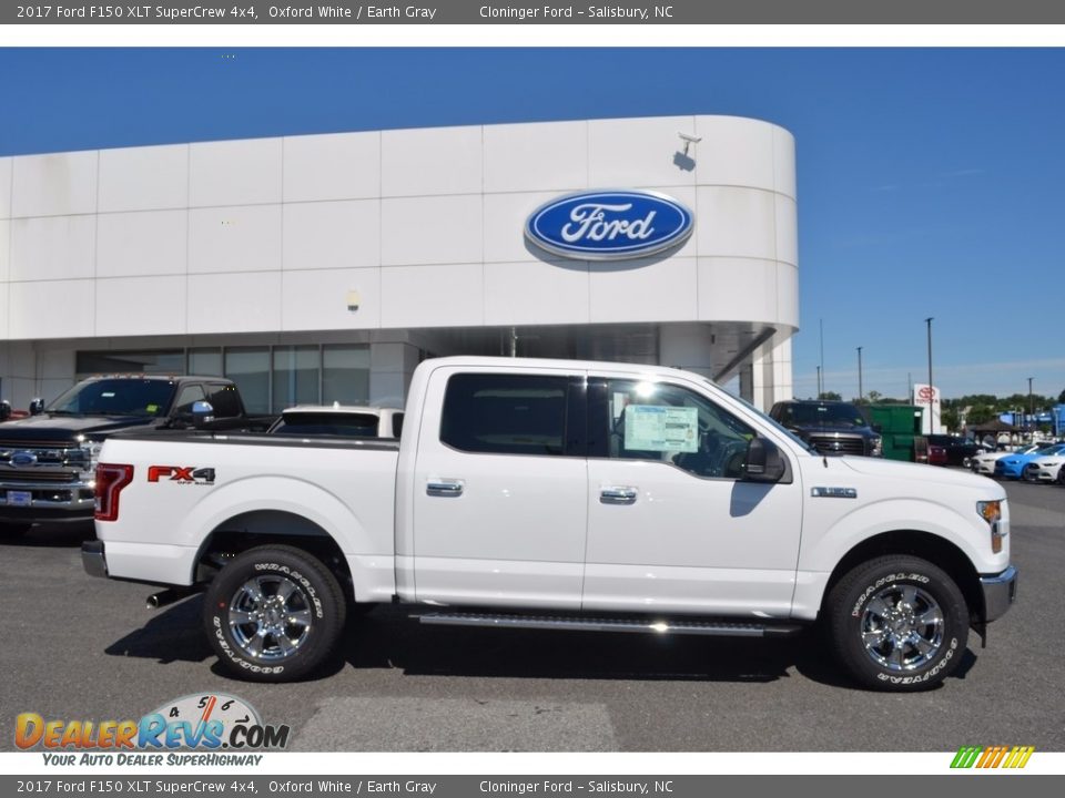 2017 Ford F150 XLT SuperCrew 4x4 Oxford White / Earth Gray Photo #2