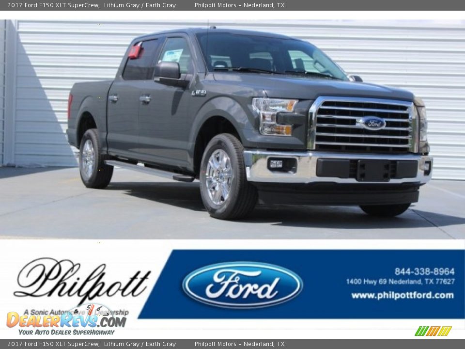 2017 Ford F150 XLT SuperCrew Lithium Gray / Earth Gray Photo #1