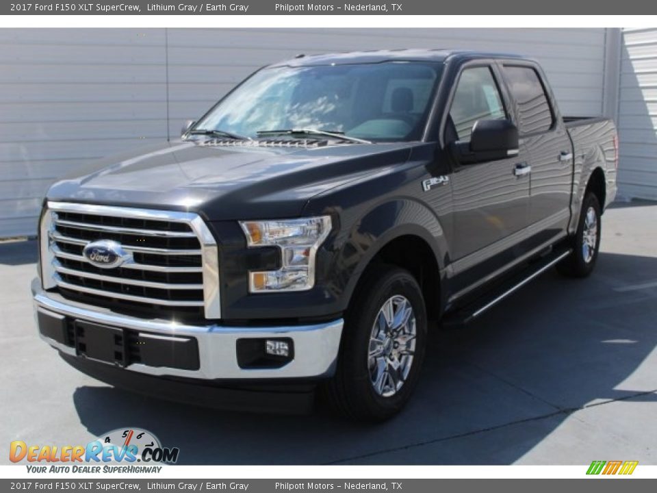 2017 Ford F150 XLT SuperCrew Lithium Gray / Earth Gray Photo #3