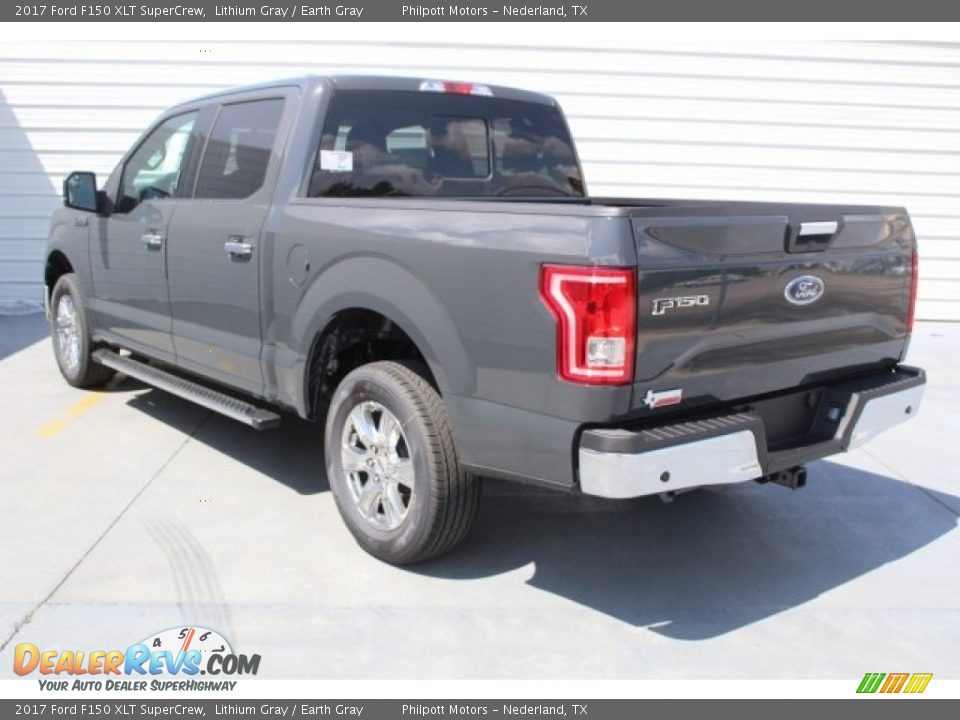 2017 Ford F150 XLT SuperCrew Lithium Gray / Earth Gray Photo #5