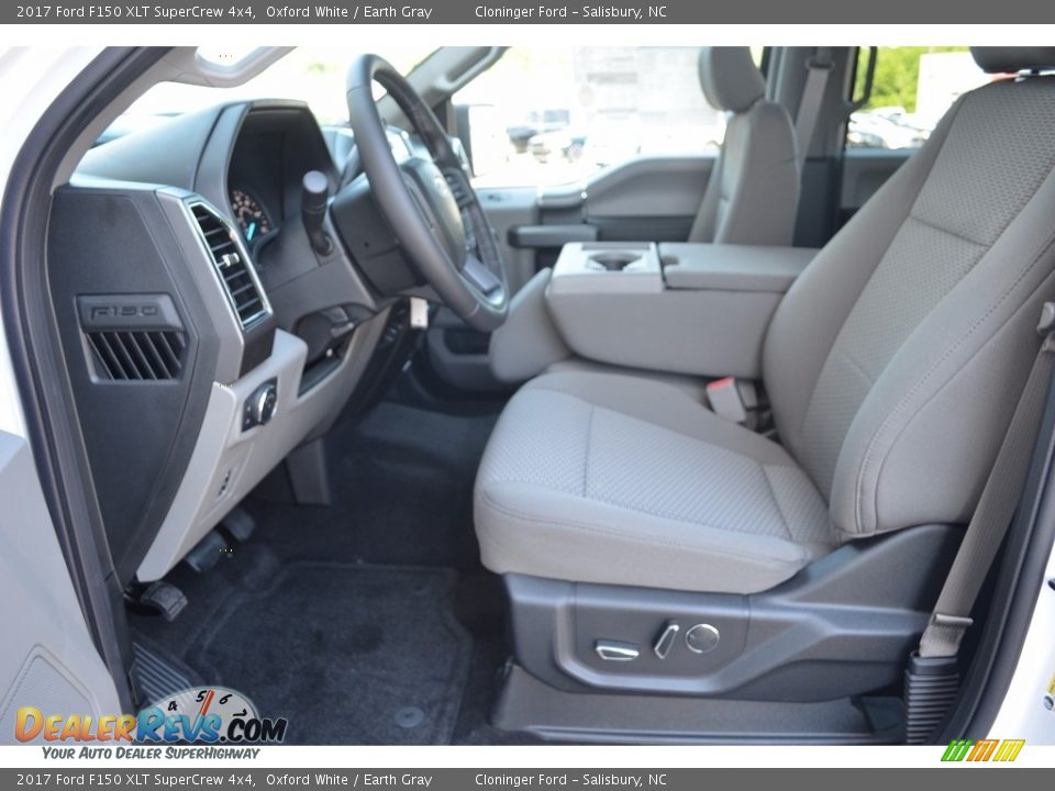 2017 Ford F150 XLT SuperCrew 4x4 Oxford White / Earth Gray Photo #8