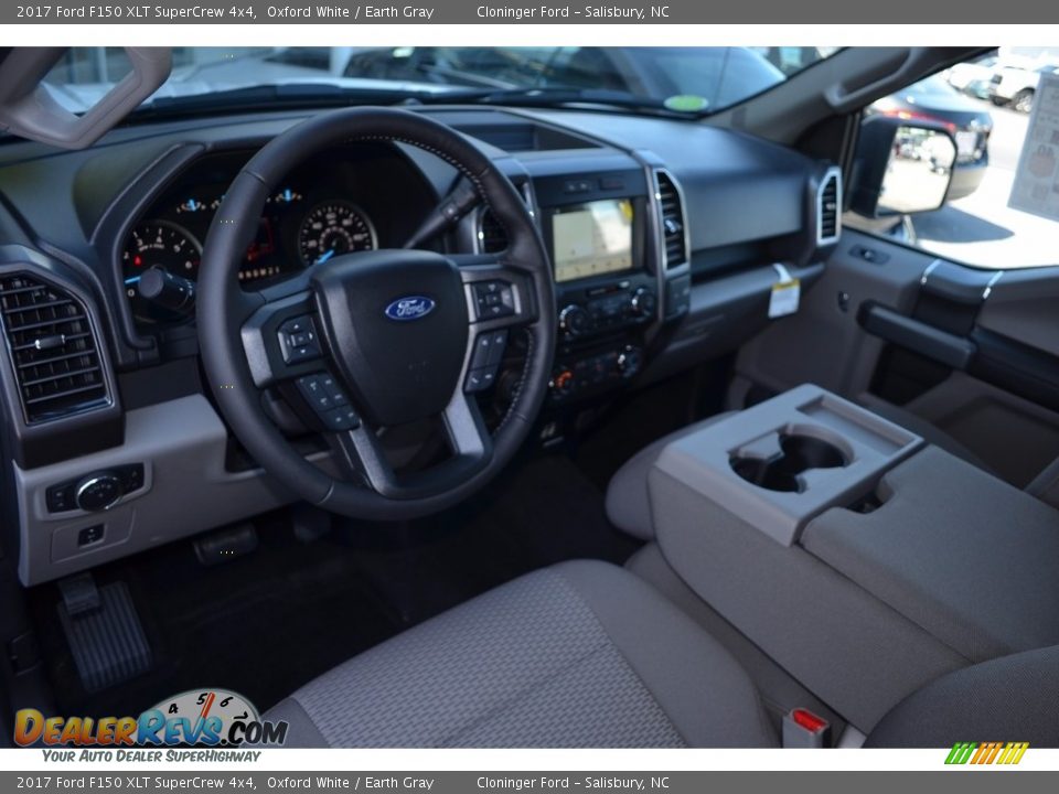 2017 Ford F150 XLT SuperCrew 4x4 Oxford White / Earth Gray Photo #9