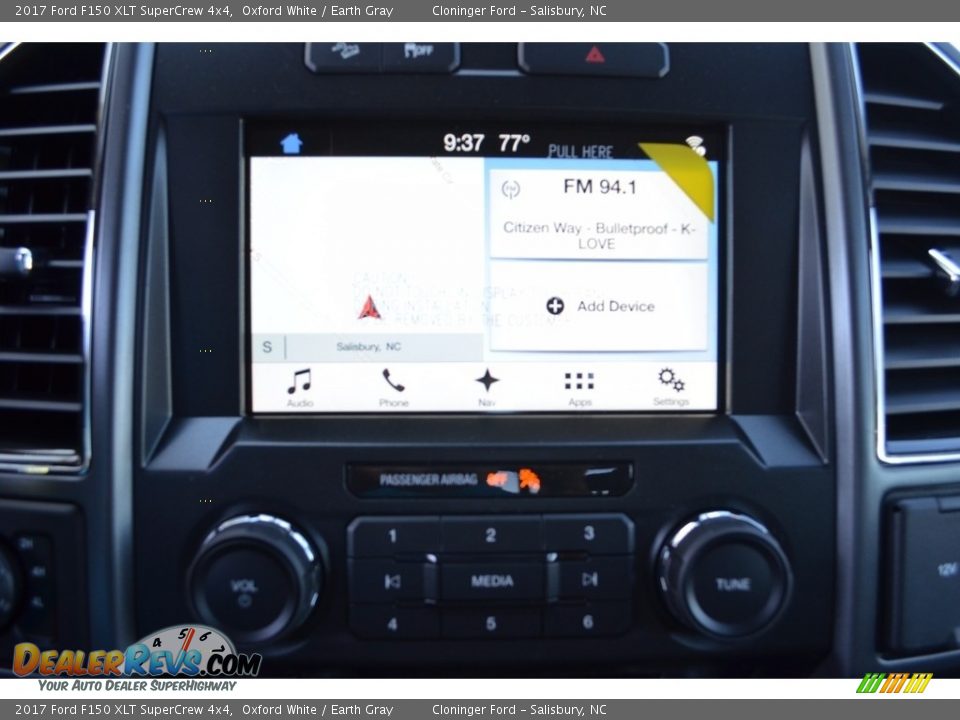 2017 Ford F150 XLT SuperCrew 4x4 Oxford White / Earth Gray Photo #11