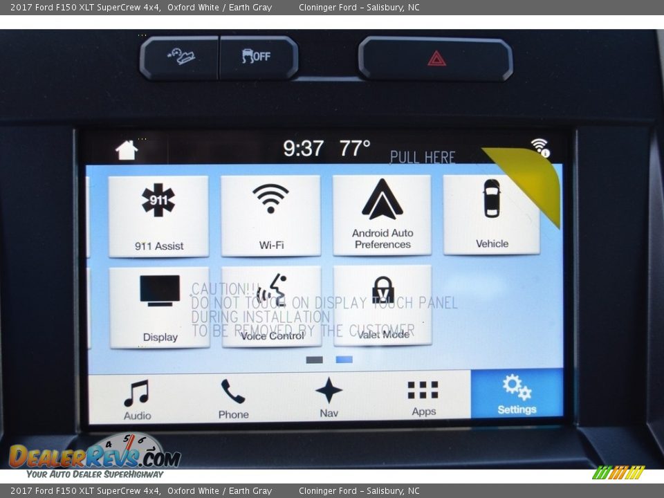 2017 Ford F150 XLT SuperCrew 4x4 Oxford White / Earth Gray Photo #13