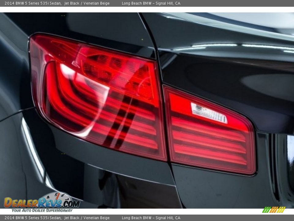 2014 BMW 5 Series 535i Sedan Jet Black / Venetian Beige Photo #17