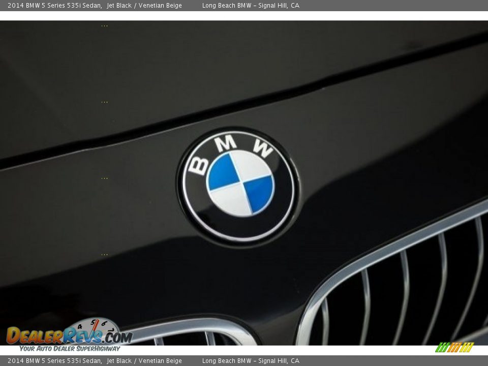 2014 BMW 5 Series 535i Sedan Jet Black / Venetian Beige Photo #21