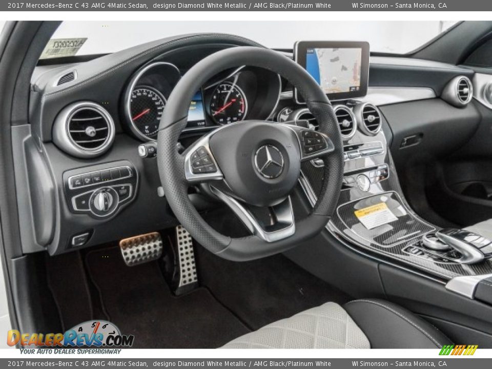 Dashboard of 2017 Mercedes-Benz C 43 AMG 4Matic Sedan Photo #6
