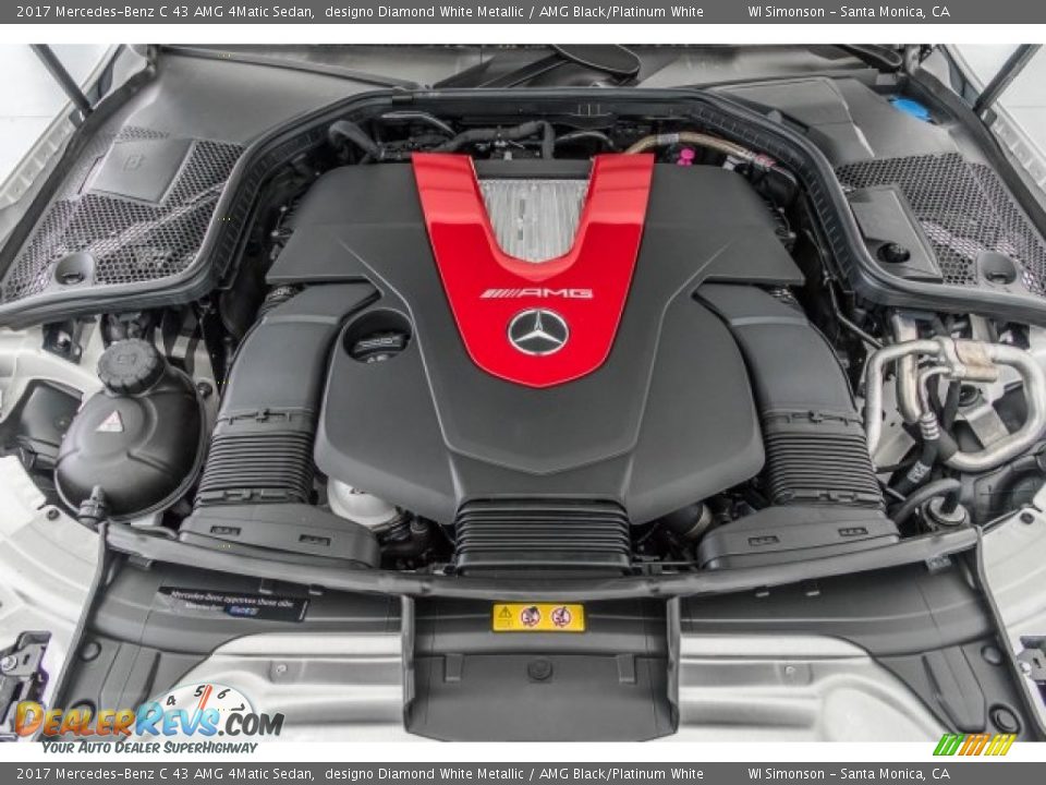 2017 Mercedes-Benz C 43 AMG 4Matic Sedan 3.0 Liter AMG DI biturbo DOHC 24-Valve VVT V6 Engine Photo #8
