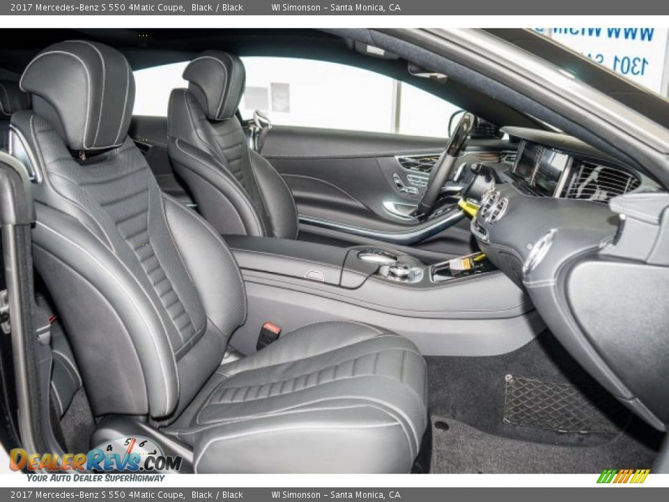 2017 Mercedes-Benz S 550 4Matic Coupe Black / Black Photo #2