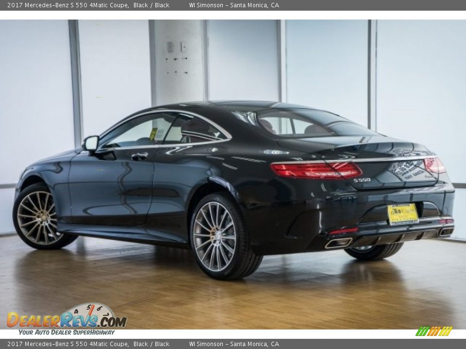 2017 Mercedes-Benz S 550 4Matic Coupe Black / Black Photo #3