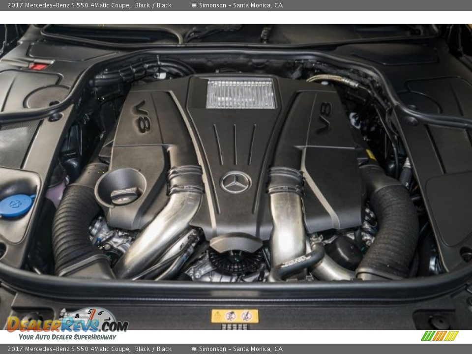 2017 Mercedes-Benz S 550 4Matic Coupe Black / Black Photo #8
