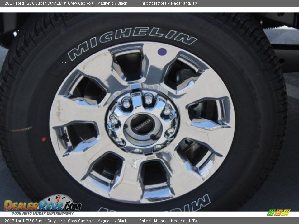 2017 Ford F350 Super Duty Lariat Crew Cab 4x4 Magnetic / Black Photo #4